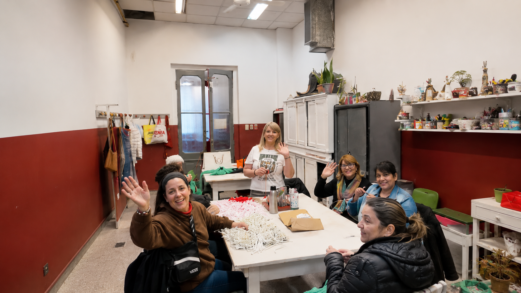 Taller de Tejido en el Centro de Día de ASAC